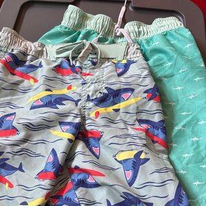 Pair of Shark Print Swim Trunks